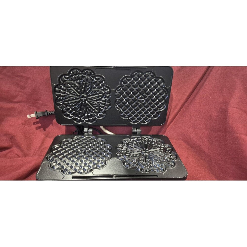 New W/O Box CucinaPro Pizzelle Maker Baker Iron S220-03 Electric Cookie Maker